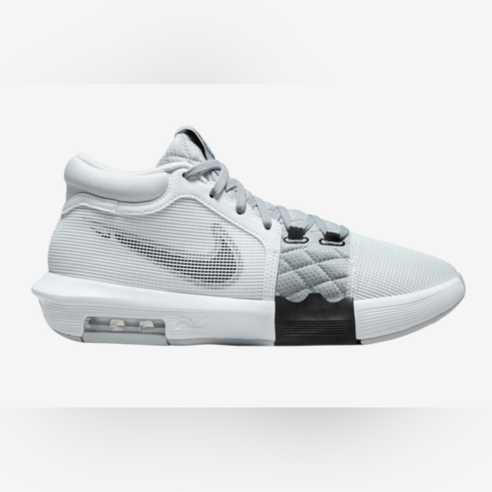 🔥NEW Nike LeBron Witness 8 Basketball Shoes White/Black/Grey Men's 12